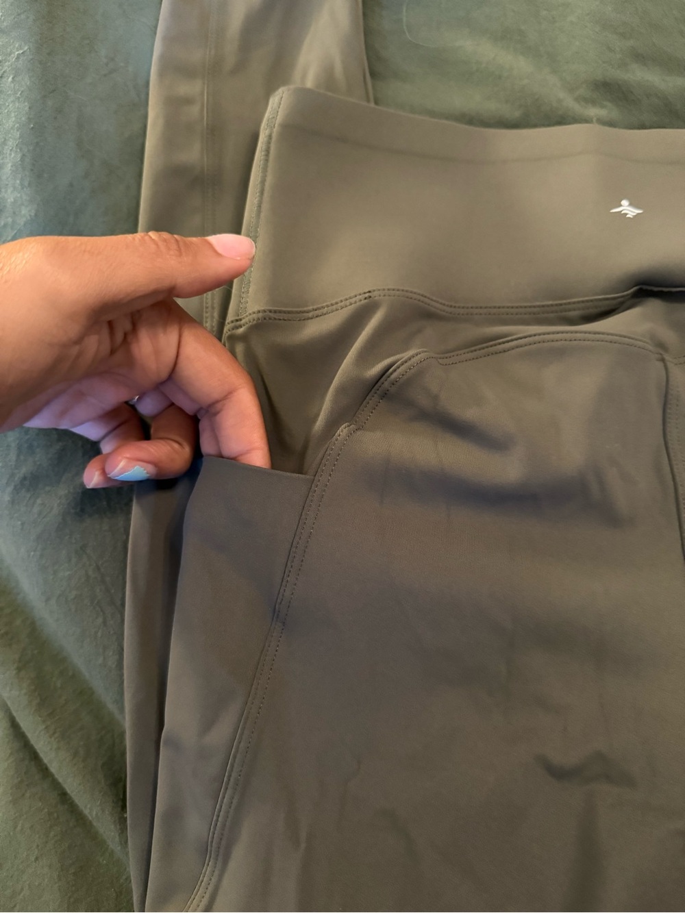 Halara Booty Lifting Tummy Control Leggings - Olive - Picture 3 of 5